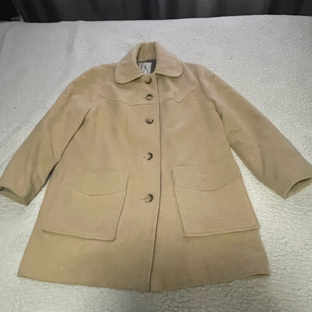 Vintage 1970s M. Liman penguin fashions pure wool coat size large